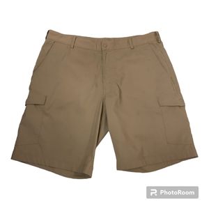 J Crew Shorts Mens 36x9 Tan Khaki Stretch Flat Front Chino Pockets Outdoor